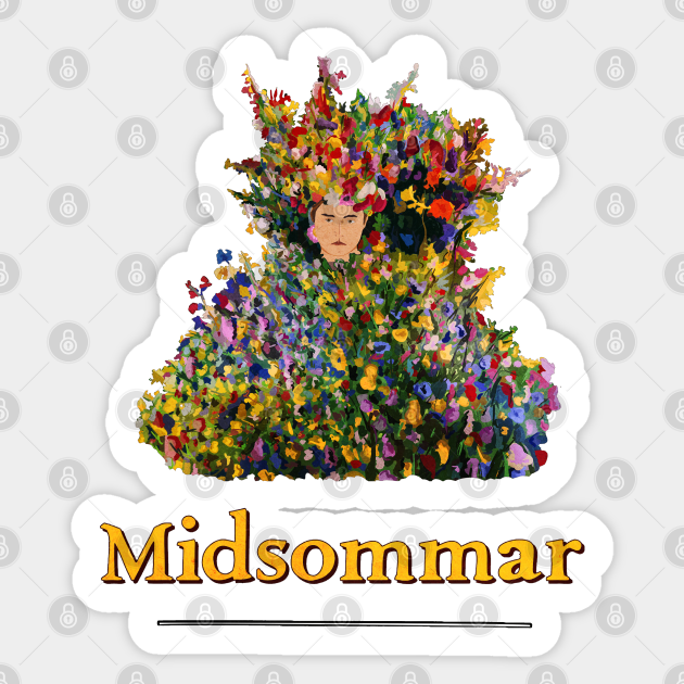 Midsommar Flower Dress Midsommar Sticker TeePublic